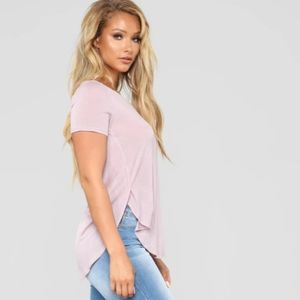Fashion Nova Mauve Crew Neck Timeless Top 
small